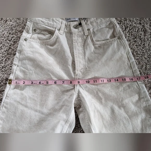 NWT Zara tie-dye cream jeans - Picture 10 of 14